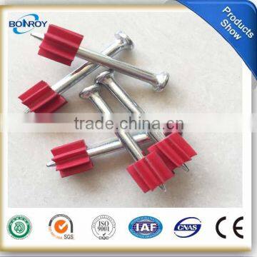 High-strength cement nail shooting nails with red washer