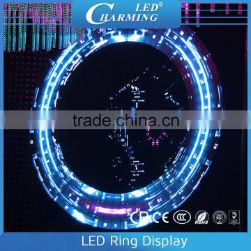 High Brightness Standing / Hanging 3d Video Circular Led Screen Display for Night Club Decor photo-3