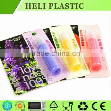 disposable blister lip gloss plastic tray