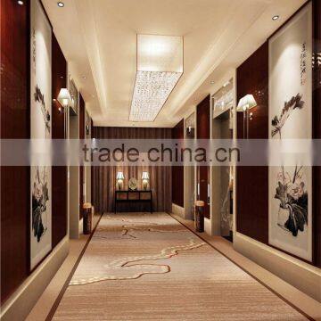 Polyester Custom Colorful Wall Wilton Carpet