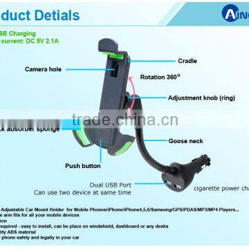 360 Degree Rotatable Universal Car Holder With Wireless Charger photo-4