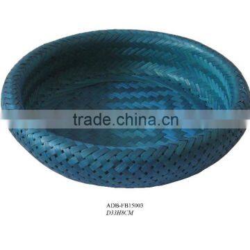 double layers weaving bamboo basket