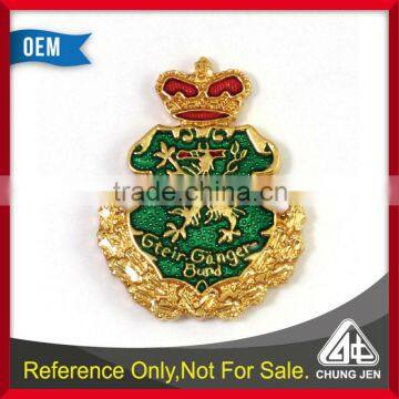 Manufacturer crown shape pin lapel badge