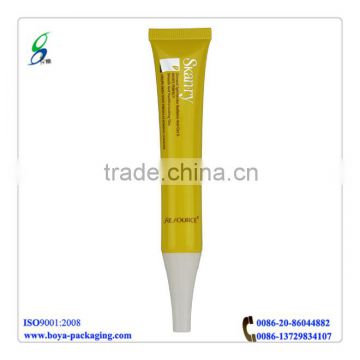 20g cosmetic plastic round tube with tip for eye essence silk screen/hot stamp