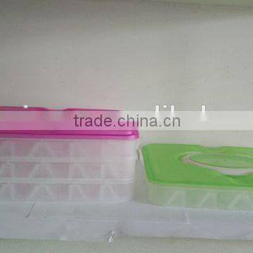 2 layers Plastic food tray for dumpling packaging