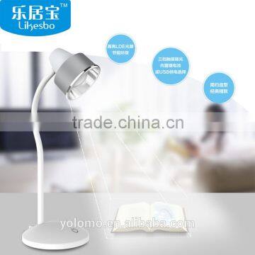 6W rechargeable lithium battery led desk lamp