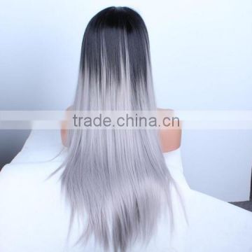 Two Tone Color Brazilian Human Hair Weave Ombre Synthetic Hair Extension