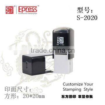 Self Inking Stamp/customized Logo Color Box Imprint Text Stamp/Epress Square Self Inking Pocket Stamps photo-3