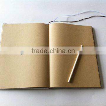 top sale high quality kraft paper drawing book with pencil