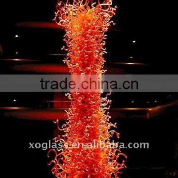 hand blown glass art sculpture xo-2011514 hotel project crystal glass sculpture with unique design