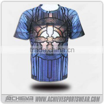 Custom short sleeve t shirt, cheap sublimation t shirts made in china