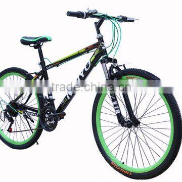 26-inch Dual V Brake Mountain Bike 21 Speed High Carbon Steel Student Bicycle photo-2