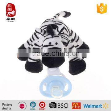 Quality Safe Baby Teether with Plush Animal Zebra Toy China Wholesaler