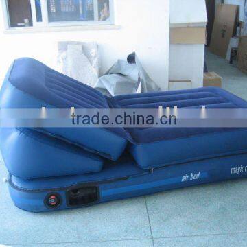 air matress blue with pillow