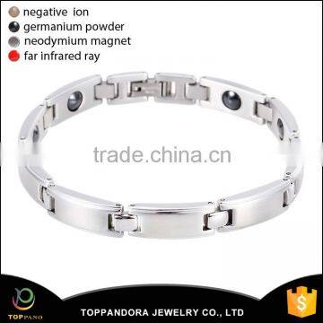 Silver plating stainless steel jewelry health fashion custom stainless steel jewelry