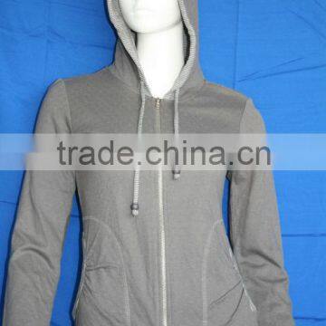 Ladies hoody comfortable plain sweatshirt