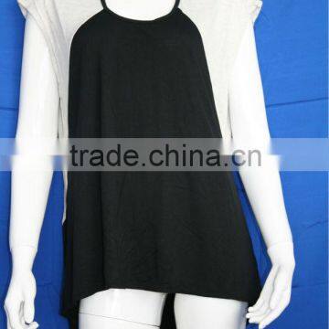 New fashion summer round neck ladies shirt design