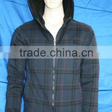 Men's all over print zipper up wholesale sportswear