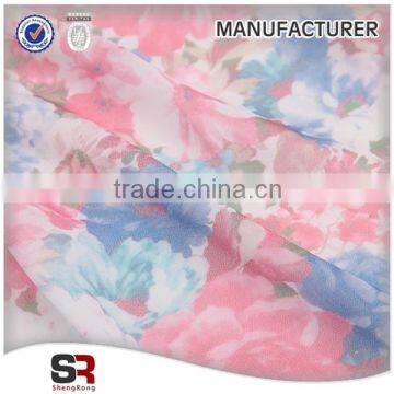 2015 Customize Flower Transfer Printing Organza Fabric For Dress photo-5