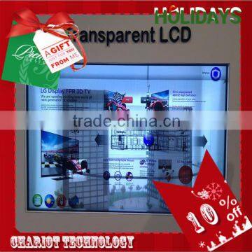 2014 new advertisement,ChariotTech christmas present how to make a transparent lcd screen , give you best experience