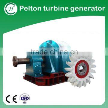 Pelton turbine magnet generator