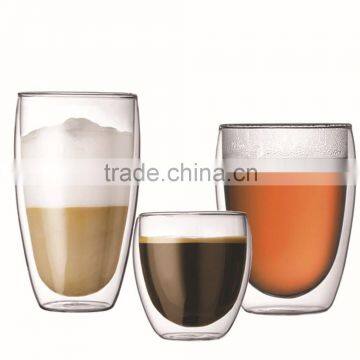 double wall cappuccino glass cup