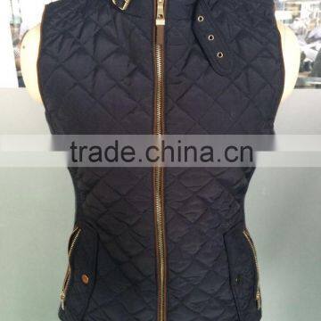 ladies slim fit fashion diamond quilted women winter vest