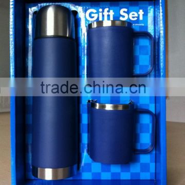 3pcs/set stainless steel thermos coffee mug gift sets