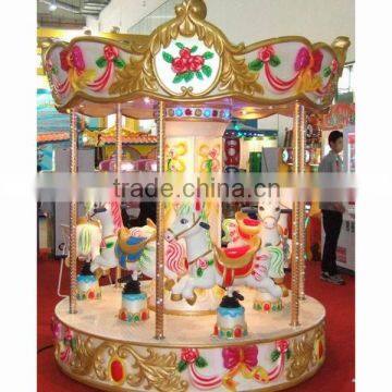 Hot Sale Amusement Park Rides Fairground Games Mini Carousel Horse Toy for Children