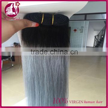 7A grade 8-30 inch brazilian two tone ombre hair weaves virgin brazilian ombre hair extensions