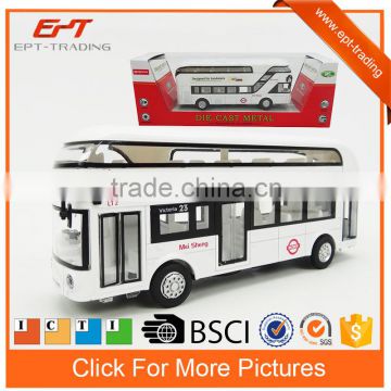 1/50 collection models pull back diecast car london bus with music