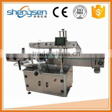 Competitive price high quality three sides semi-auto flat bottle labeling machine