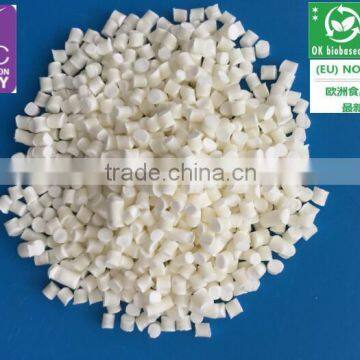 biodegradable cornstarch plastic injection grade raw material okbiobased certified instead of PP