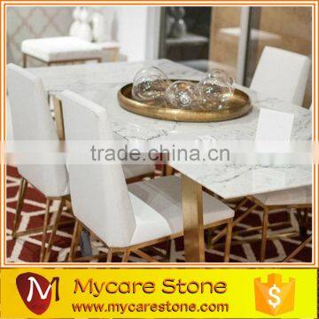 white marble polished rectangular polished marble dinning table