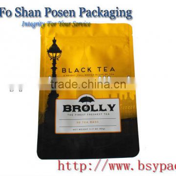 500g laser printing easy tear zipper plastic bag supplier