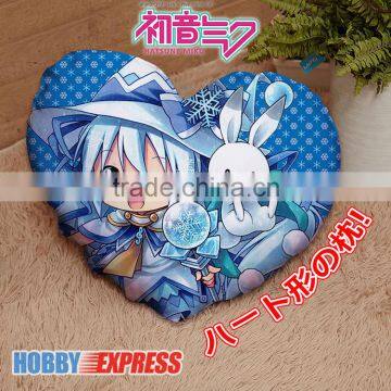 New Snow Miku Hatsune - Vocaloid Anime Heart Shaped Stuffed Japanese Plush Throw Pillow Cover GZF537