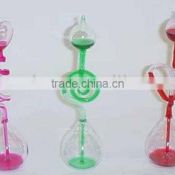 colorful Glass Thermometer love thermometer