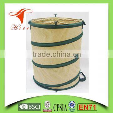 Big garden barrel leaf barrel pop up garden bag