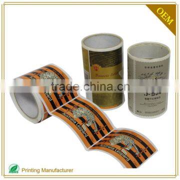 White Self Adhesive Custom Wine Bottle Label Printing Printer photo-6