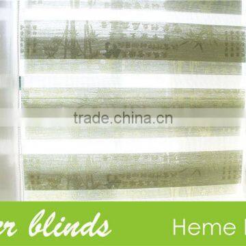 double layers good quality jacquard zebra blinds