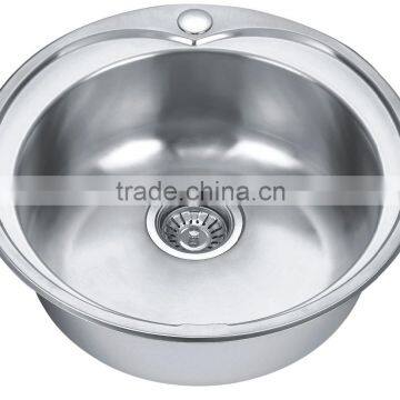 Hot sale Stainless Steel Single Bowl Round Hand Wash Kitchen Sink GR-541