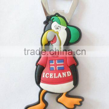 3d soft pvc magnetic rubber openers