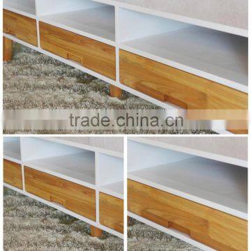 High Gloss Modern White MDF TV Stand photo-6