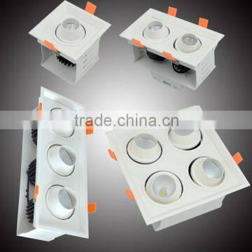 High Quality Square Adjustable Heads LED Grille Downlight photo-5