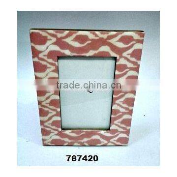 Wooden Photo Frame Painted Yellow