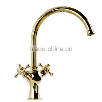 Royal Gold Brass Kitchen Faucet