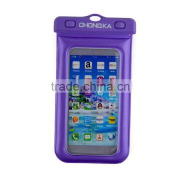 2016 New Product For Iphone 6 Waterproof Mobile Phone Case/ Phone PVC Waterproof Dry Bag For Swimming