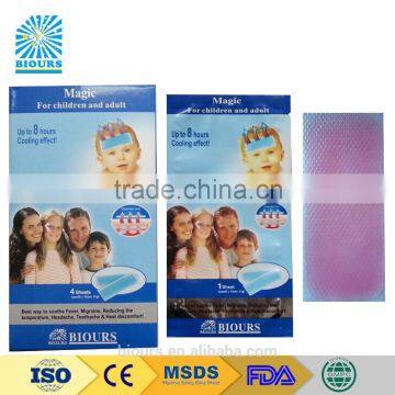 Natural Herbal Fever Cooling Gel Patch with CE ISO Manufacturer