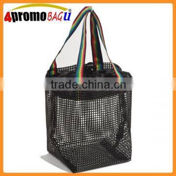 promotion cheap beachbag mesh beach bag wholesale manufactuer