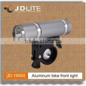 Aluminum led light for bike, bike front light easy to mount